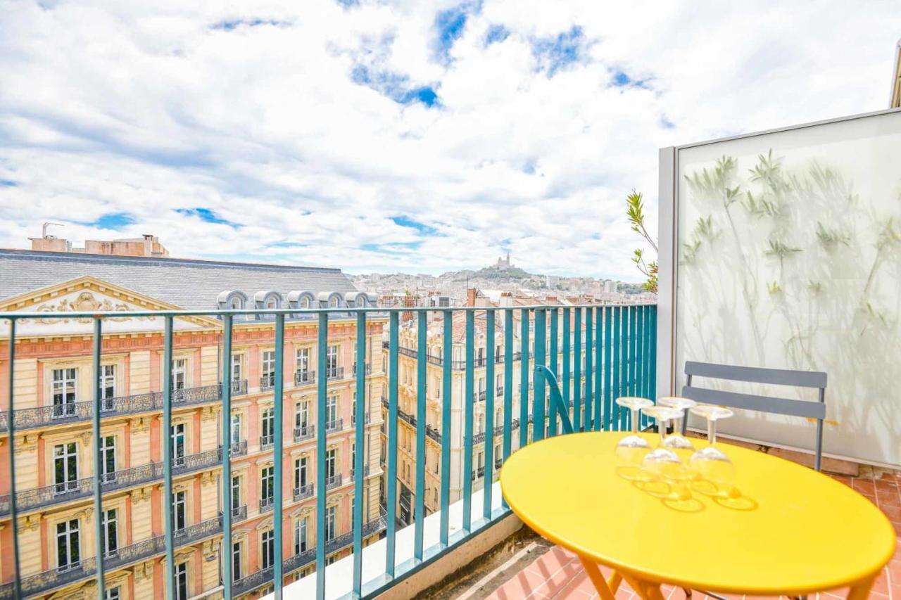 La Canebiere - Appart 2 Chambres Avec Terrasse Marsella Exterior foto