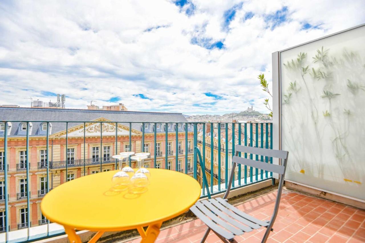 La Canebiere - Appart 2 Chambres Avec Terrasse Marsella Exterior foto